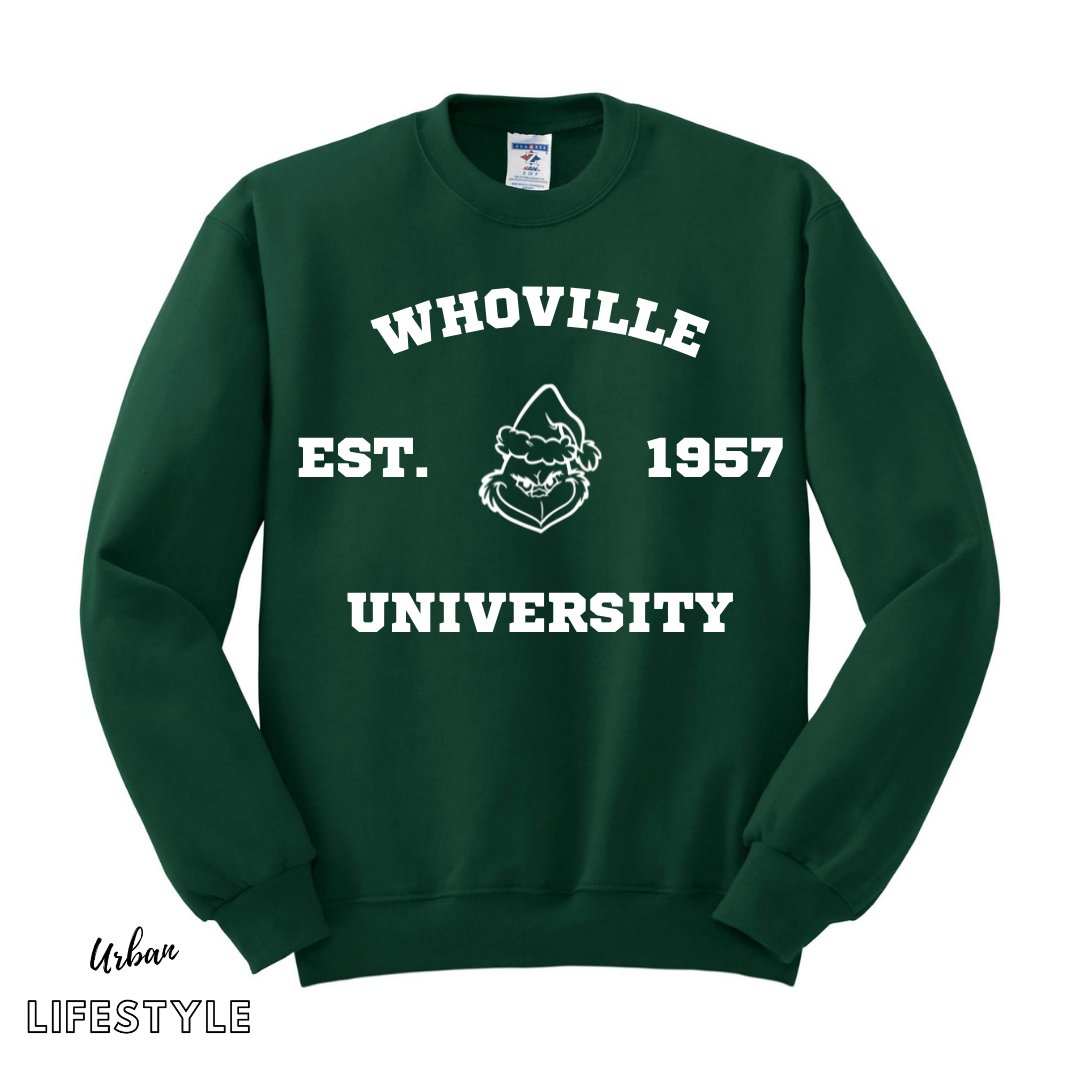 Forest Green Whoville U Crewneck